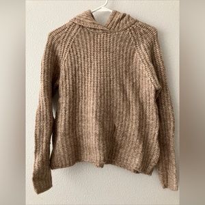 Candace Cameron Bure Brushed Raglan-Slv Hoodie Sweater - Desert (sz XXS) A463667